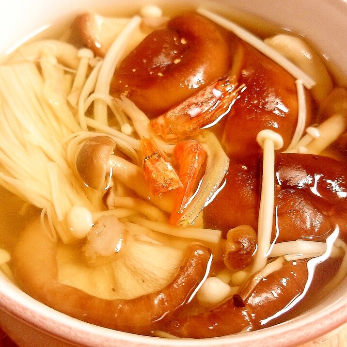 たっぷりきのこの和風スープ